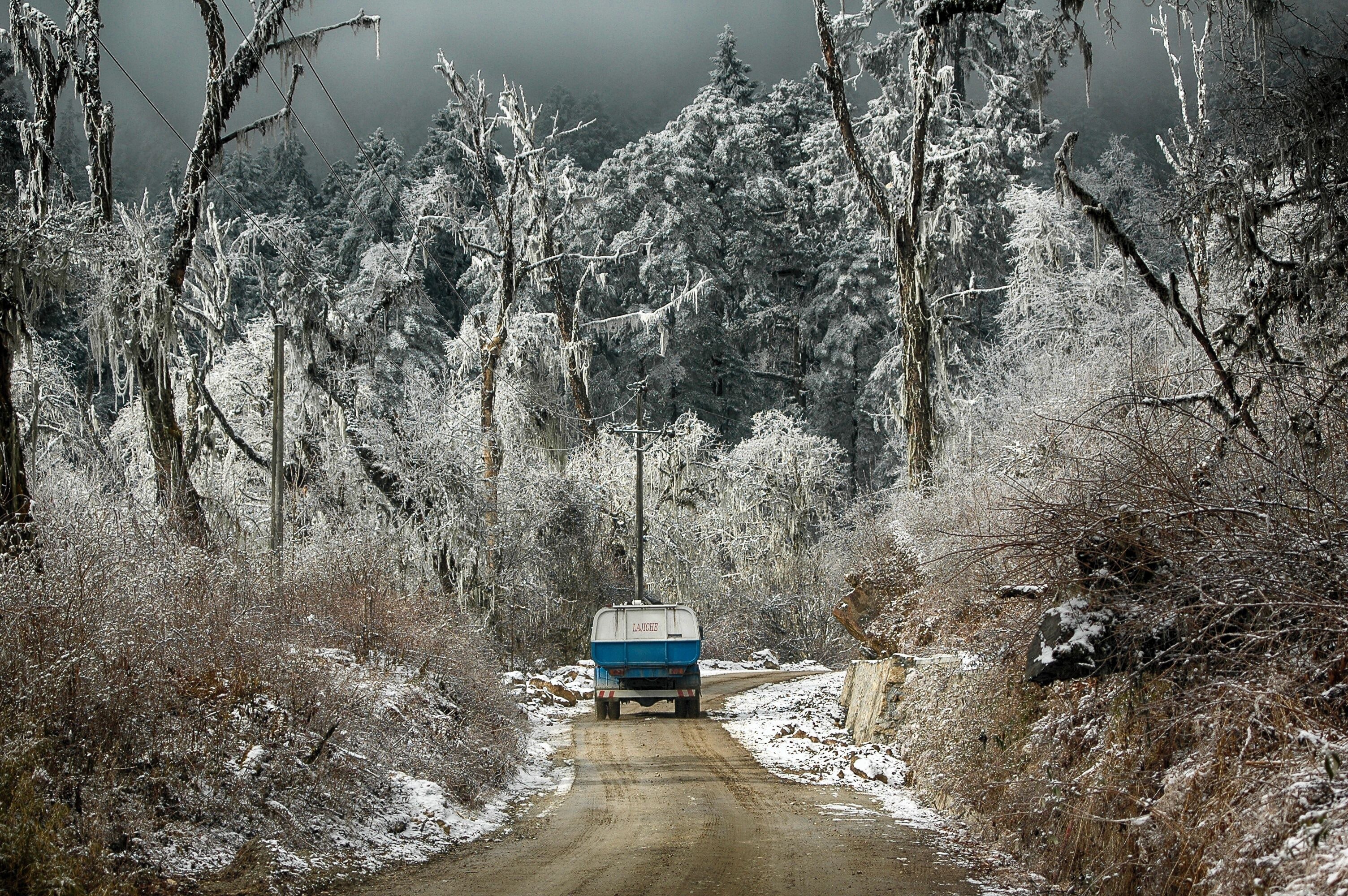 Snowy view in Africa